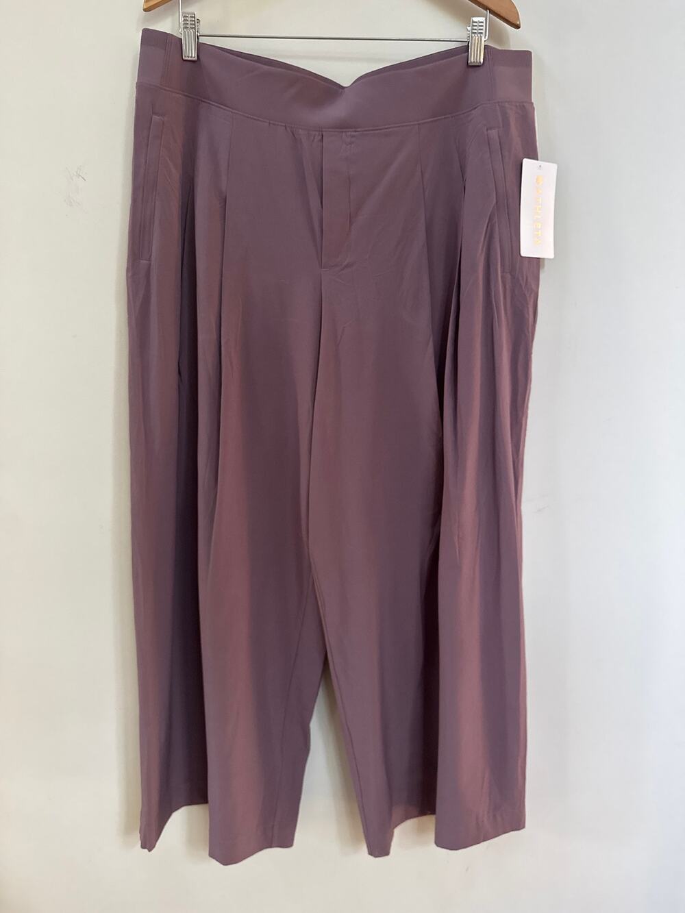 Athleta Brooklyn Heights Wide Leg Pants Size 18 Pull On Stretch Athleisure NWT